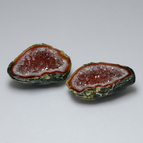 39.48 ct Multicolor Agate Geode Stone, Natural Agate Geode in Flat Crystal Matrix Shape for Sale