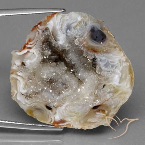 44.83 ct Multicolor Agate Geode Stone, Natural Agate Geode in Fancy Crystal Cluster Shape for Sale