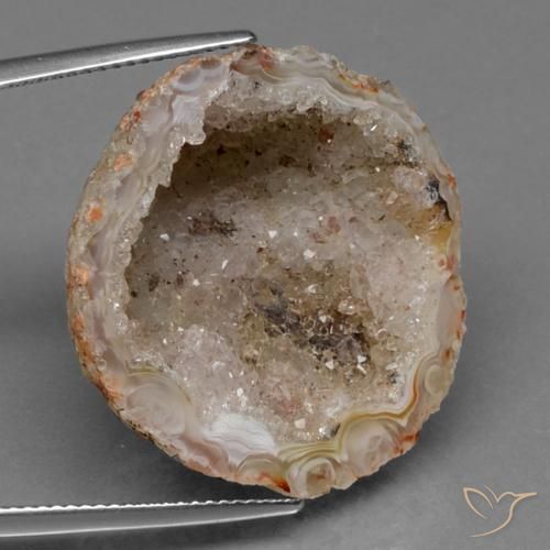 35.43 ct Multicolor Agate Geode Stone, Natural Agate Geode in Fancy Crystal Cluster Shape for Sale