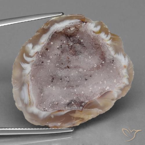 53.84 ct Multicolor Agate Geode Stone, Natural Agate Geode in Fancy Crystal Cluster Shape for Sale