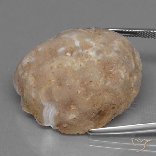 Agate Geode Gemstone in 33.3 x 28.8 mm Size for Sale, Agate Geode Stone in Multicolor Color