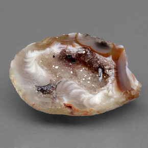49.36 ct Multicolor Agate Geode Gemstone, Agate Geode Gem in Fancy Crystal Cluster Shape for Sale.