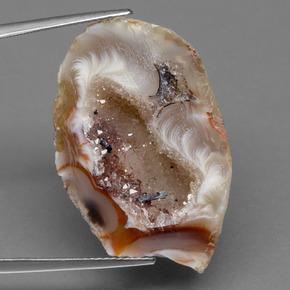 49.36 ct Multicolor Agate Geode Stone, Natural Agate Geode in Fancy Crystal Cluster Shape for Sale
