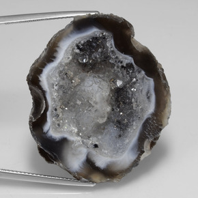 65.22 ct Multicolor Agate Geode Stone, Natural Agate Geode in Fancy Crystal Cluster Shape for Sale