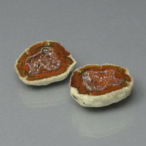32.70 ct Multicolor Agate Geode Stone, Natural Agate Geode in Flat Crystal Matrix Shape for Sale