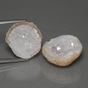 21.74 ctw Multicolor Agate Geode Gemstones, Agate Geode Gems in Fancy Crystal Cluster Shape for Sale.