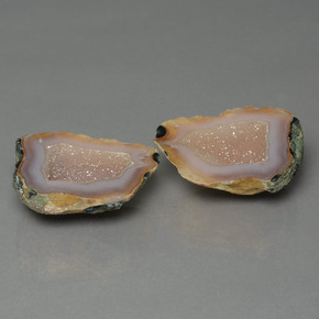 41.89 ctw Multicolor Agate Geode Stones, Natural Agate Geode in Fancy Crystal Cluster Shape for Sale