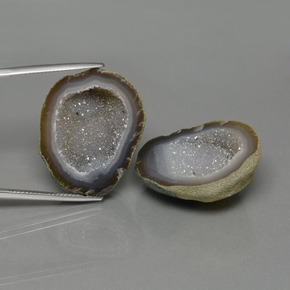 Mehrfarbig Achat-Geode Edelstein - 32.8ct Ausgefallene Kristall-Cluster (ID: 446998)