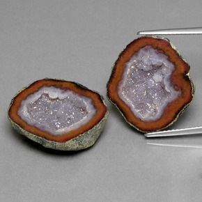 28.33 ct Multicolor Agate Geode Gemstone, Agate Geode Gem in Fancy Crystal Cluster Shape for Sale.