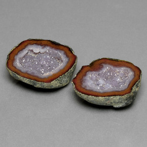 28.33 ct Multicolor Agate Geode Stone, Natural Agate Geode in Fancy Crystal Cluster Shape for Sale