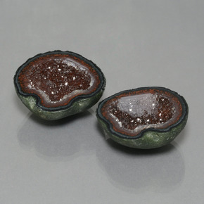 52.45 ctw Multicolor Agate Geode Stones, Natural Agate Geode in Fancy Crystal Cluster Shape for Sale