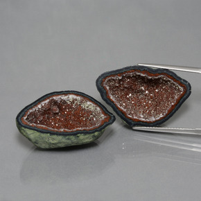 39.33 ctw Multicolor Agate Geode Gemstones, Agate Geode Gems in Fancy Crystal Cluster Shape for Sale.
