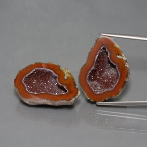 30.9ct Fancy Crystal Cluster Multicolor Agate Geode for sale thumb image of 30.9ct Fancy Crystal Cluster Multicolor Agate Geode (ID: 447077)