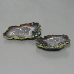 44.85 ct Multicolor Agate Geode Stone, Natural Agate Geode in Fancy Crystal Cluster Shape for Sale