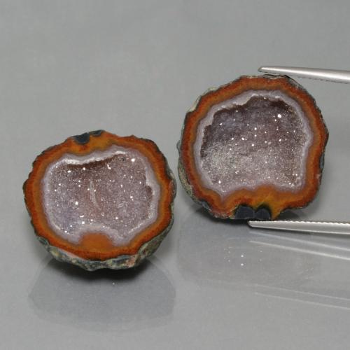 Multicolor Geoda ágata Gema - 23.8ct Elegante grupo de cristal (ID: 447082)