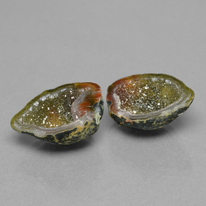 12.88 ct Multicolor Agate Geode Stone, Natural Agate Geode in Fancy Crystal Cluster Shape for Sale