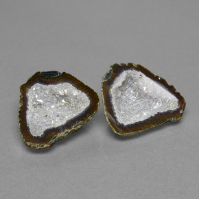 19.60 ctw Multicolor Agate Geode Stones, Natural Agate Geode in Fancy Crystal Cluster Shape for Sale