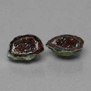 6.41 ct Multicolor Agate Geode Stone, Natural Agate Geode in Fancy Crystal Cluster Shape for Sale