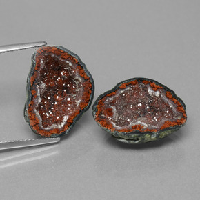 16.07 ct Multicolor Agate Geode Gemstone, Agate Geode Gem in Fancy Crystal Cluster Shape for Sale.