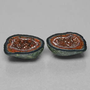19.07 ctw Multicolor Agate Geode Stones, Natural Agate Geode in Fancy Crystal Cluster Shape for Sale