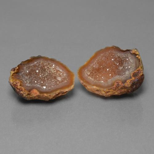 29.40 ctw Multicolor Agate Geode Stones, Natural Agate Geode in Fancy Crystal Cluster Shape for Sale