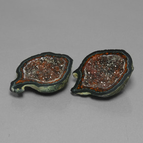 35.03 ct Multicolor Agate Geode Stone, Natural Agate Geode in Fancy Crystal Cluster Shape for Sale