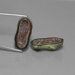 16.03 ct Multicolor Agate Geode Gemstone, Agate Geode Gem in Fancy Crystal Cluster Shape for Sale.