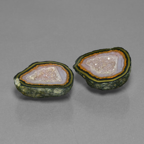 24.32 ct Multicolor Agate Geode Stone, Natural Agate Geode in Fancy Crystal Cluster Shape for Sale