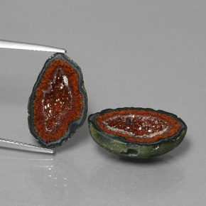 14.44 ct Multicolor Agate Geode Gemstone, Agate Geode Gem in Fancy Crystal Cluster Shape for Sale.