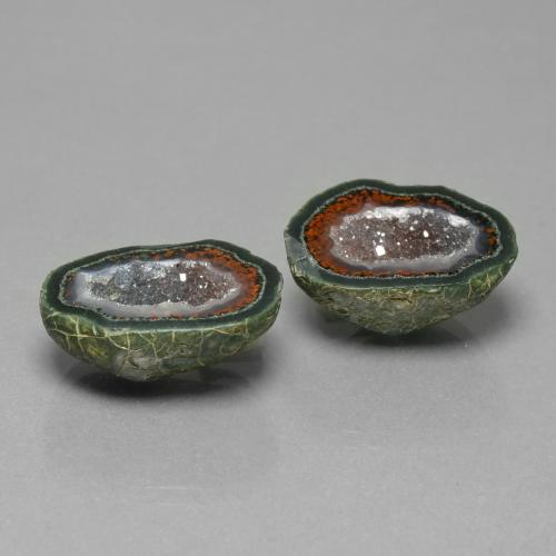 23.55 ctw Multicolor Agate Geode Stones, Natural Agate Geode in Fancy Crystal Cluster Shape for Sale