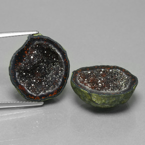 16.16 ct Multicolor Agate Geode Gemstone, Agate Geode Gem in Fancy Crystal Cluster Shape for Sale.