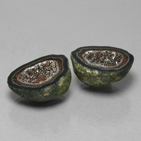 28.74 ctw Multicolor Agate Geode Stones, Natural Agate Geode in Fancy Crystal Cluster Shape for Sale