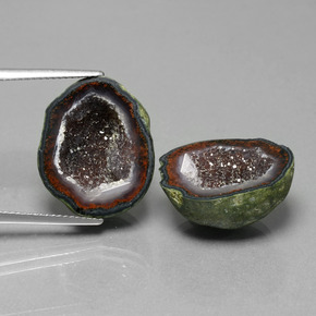 Mehrfarbig Achat-Geode Edelstein - 13.3ct Ausgefallene Kristall-Cluster (ID: 450208)