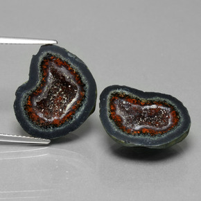 25.35 ctw Multicolor Agate Geode Gemstones, Agate Geode Gems in Fancy Crystal Cluster Shape for Sale.