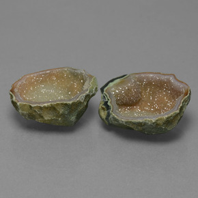 16.50 ctw Multicolor Agate Geode Stones, Natural Agate Geode in Fancy Crystal Cluster Shape for Sale