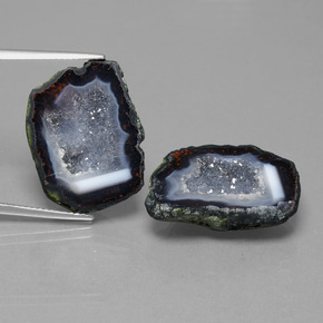16.1ct Fancy Crystal Cluster Multicolor Agate Geode for sale thumb image of 16.1ct Fancy Crystal Cluster Multicolor Agate Geode (ID: 450226)