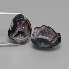 41.06 ctw Multicolor Agate Geode Gemstones, Agate Geode Gems in Fancy Crystal Cluster Shape for Sale.