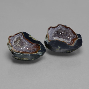 41.06 ctw Multicolor Agate Geode Stones, Natural Agate Geode in Fancy Crystal Cluster Shape for Sale