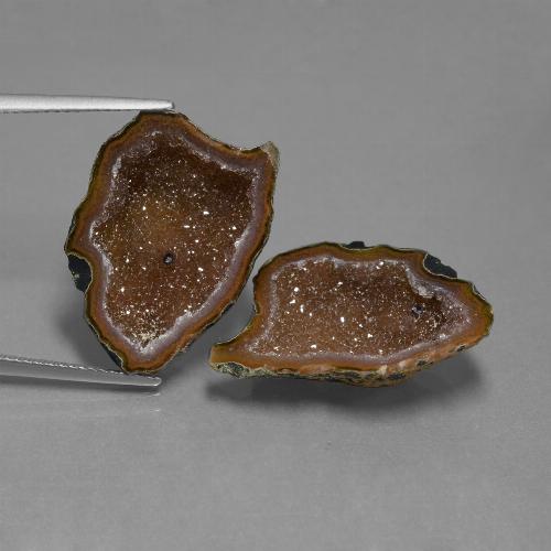 Multicolore Il geode di agata Gem - 8.8ct Elegante cluster di cristalli (ID: 450257)