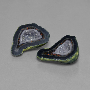 37.89 ctw Multicolor Agate Geode Stones, Natural Agate Geode in Fancy Crystal Cluster Shape for Sale