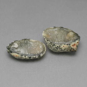 17.88 ctw Multicolor Agate Geode Stones, Natural Agate Geode in Fancy Crystal Cluster Shape for Sale