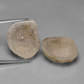 21.62 ctw Multicolor Agate Geode Gemstones, Agate Geode Gems in Fancy Crystal Cluster Shape for Sale.