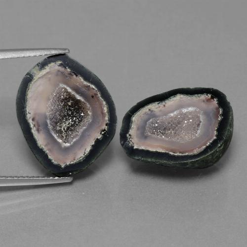 Mehrfarbig Achat-Geode Edelstein - 12.2ct Ausgefallene Kristall-Cluster (ID: 454989)