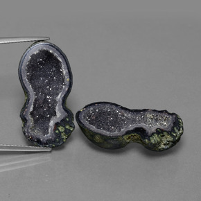 23.62 ctw Multicolor Agate Geode Gemstones, Agate Geode Gems in Fancy Crystal Cluster Shape for Sale.