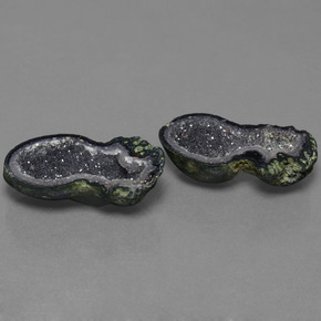 23.62 ctw Multicolor Agate Geode Stones, Natural Agate Geode in Fancy Crystal Cluster Shape for Sale