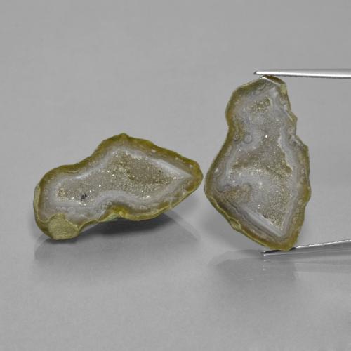 Multicolore Il geode di agata Gem - 14.2ct Elegante cluster di cristalli (ID: 455079)