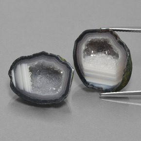 Mehrfarbig Achat-Geode Edelstein - 11.4ct Ausgefallene Kristall-Cluster (ID: 455085)