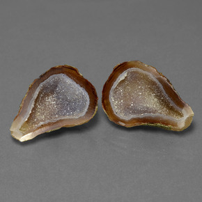 19.76 ctw Multicolor Agate Geode Stones, Natural Agate Geode in Fancy Crystal Cluster Shape for Sale