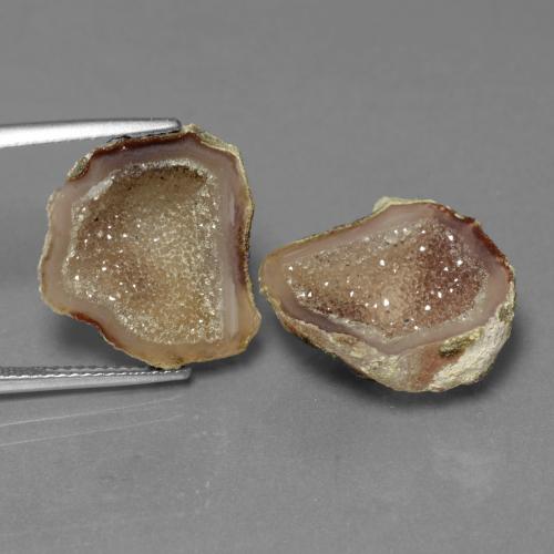 Mehrfarbig Achat-Geode Edelstein - 7.8ct Ausgefallene Kristall-Cluster (ID: 455306)