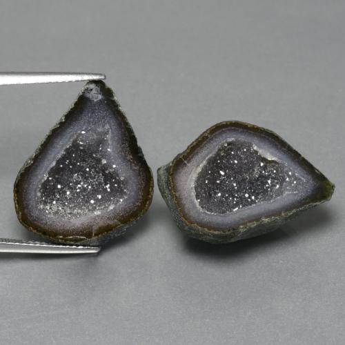 Multicolore Il geode di agata Gem - 13.2ct Elegante cluster di cristalli (ID: 455662)